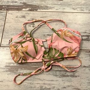 Pacsun Floral Bralette Style Bikini Top XS